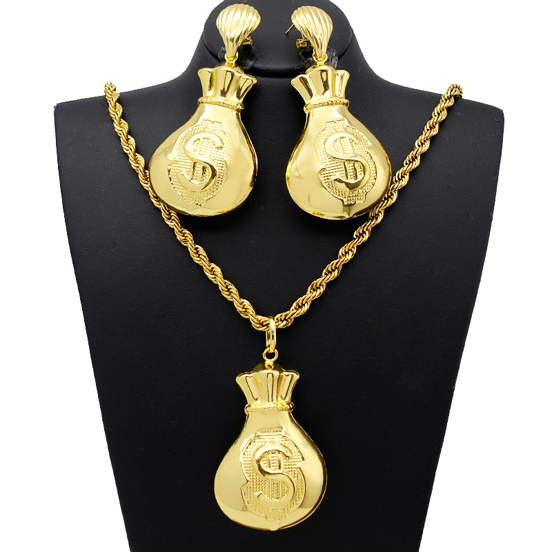Women Bags In Dubai - Necklace Italian Jewelry Set Dollor Lucky