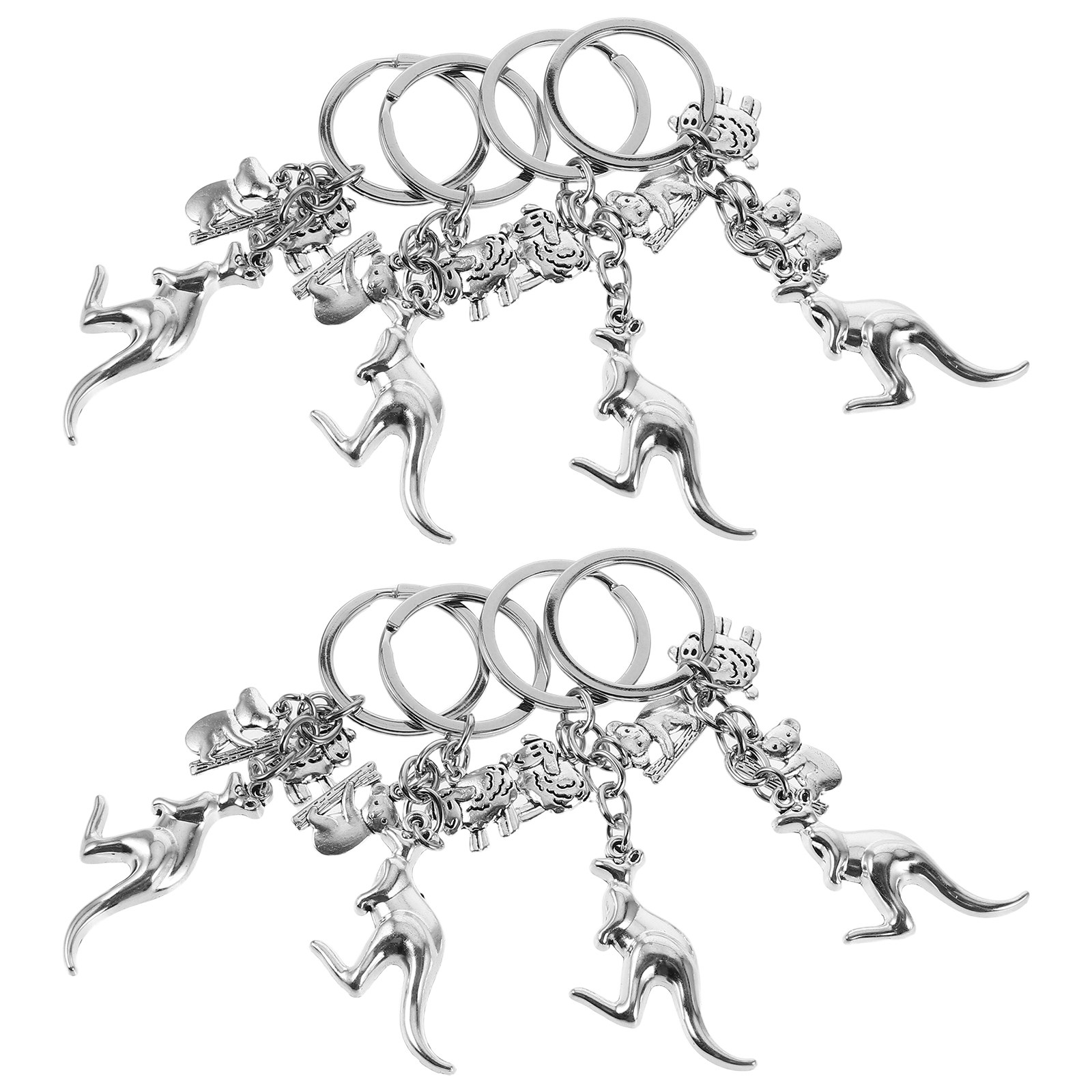8Pcs Animal Keychains for Wome - Women'S Kangaroo Bags recension och pris