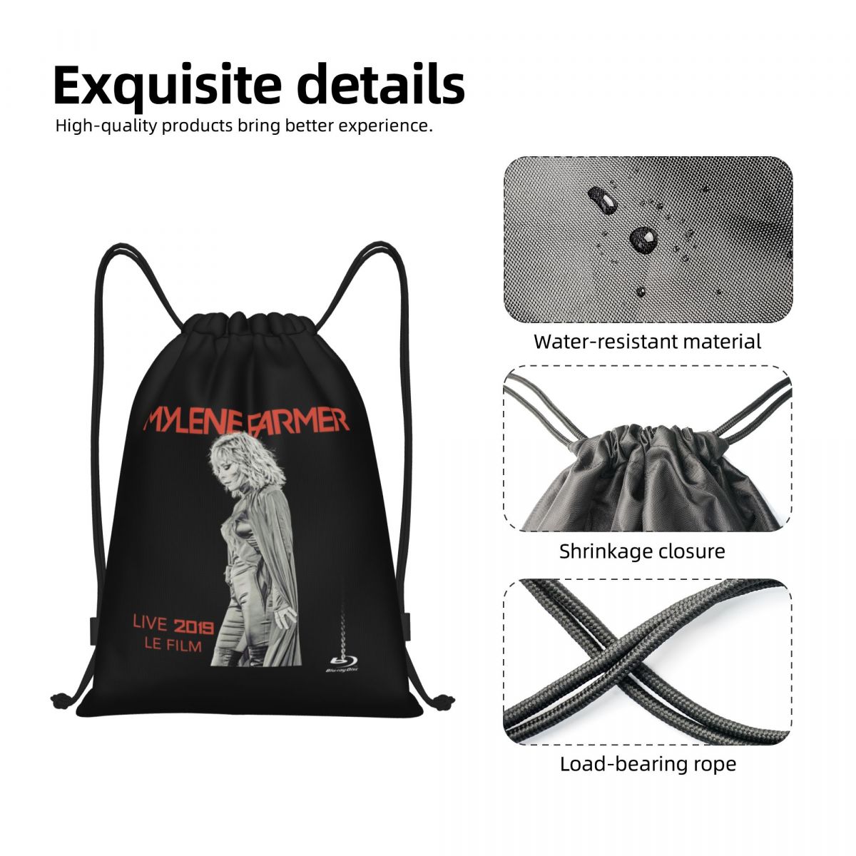 Mylene Farmer Drawstring Backp - Women Bags Farmers recension och pris