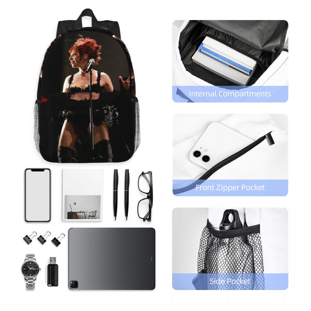 Mylene Farmer Backpack Student - Women Bags Farmers recension och pris