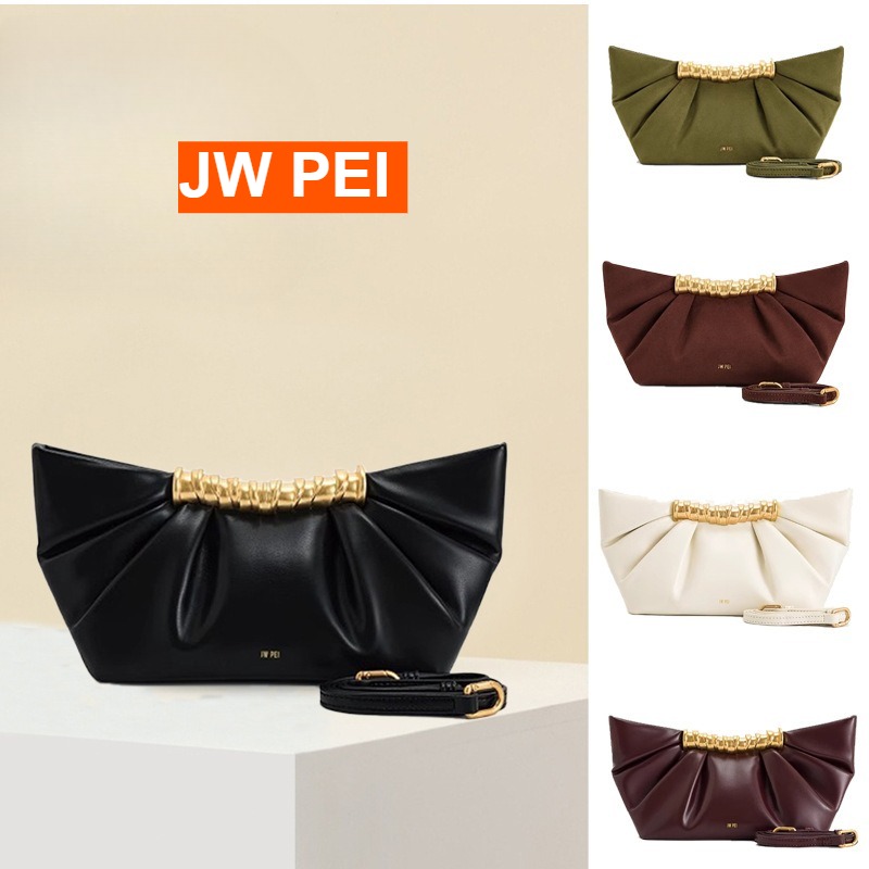 JW PEI Leia Pleated Clutch Met - Women Bags Jw Pei recension och pris