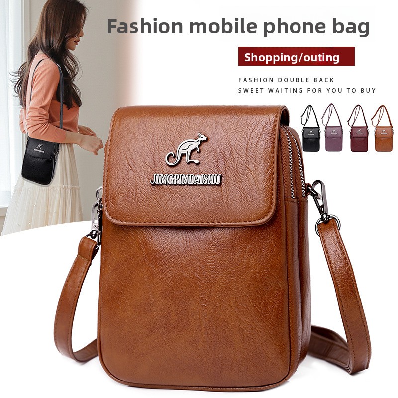 Vintage Woman Faux Leather Pho - Women'S Kangaroo Bags recension och pris