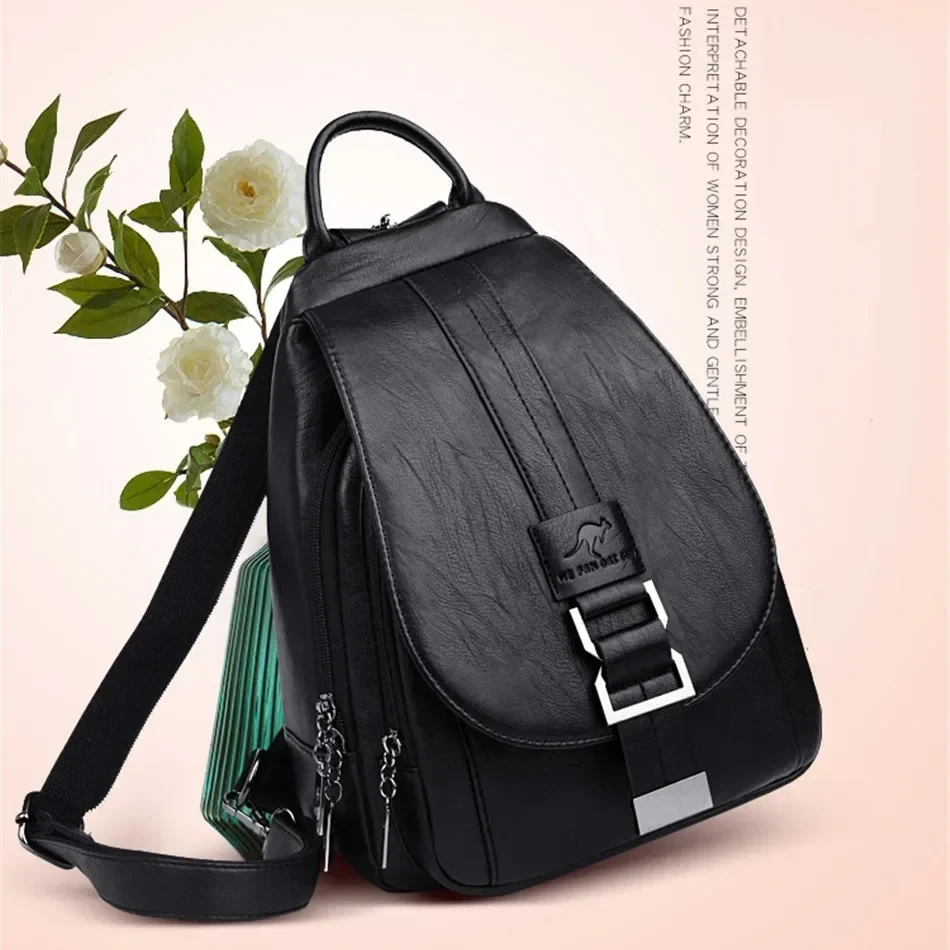 Multifunctional Women Leather  - Women'S Kangaroo Bags recension och pris