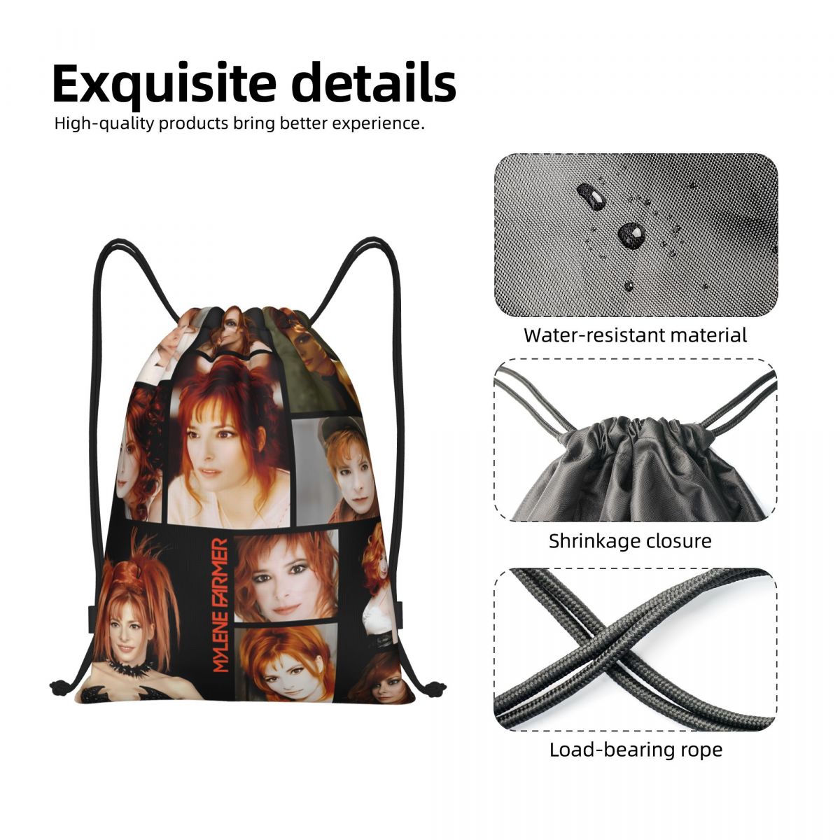 Custom Mylene Farmer French Si - Women Bags Farmers recension och pris