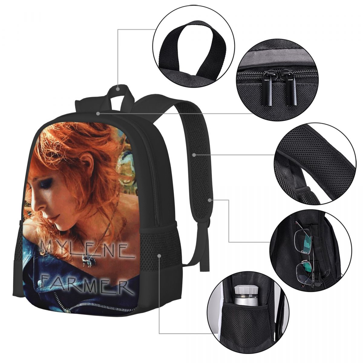 Mylene Farmer French Singer Ba - Women Bags Farmers recension och pris