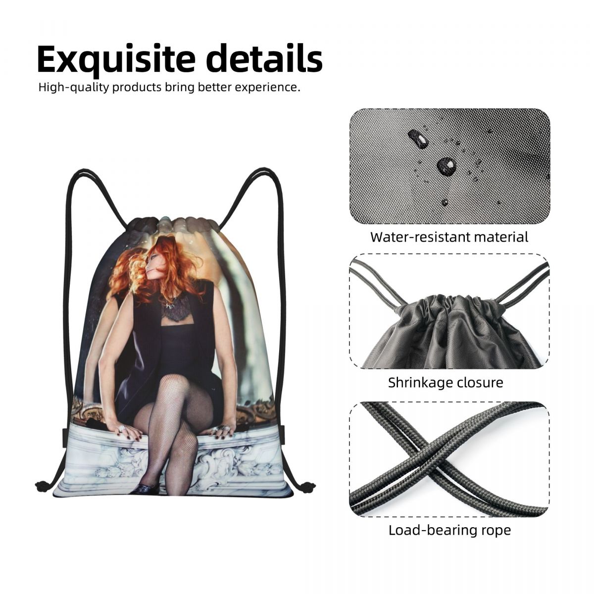 Beautiful Mylene Farmer Drawst - Women Bags Farmers recension och pris